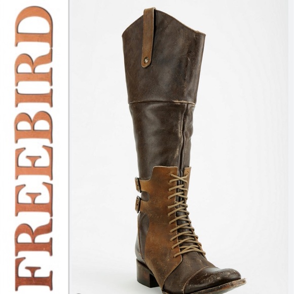 Freebird by Steven Shoes - Freebird by Steven Women's Brown Saddle Boot 7